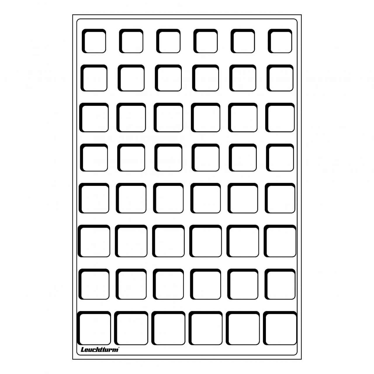 Leuchtturm Madeni Para Tepsisi, EURO Madeni Paralar için (48 Adet Kapasite)