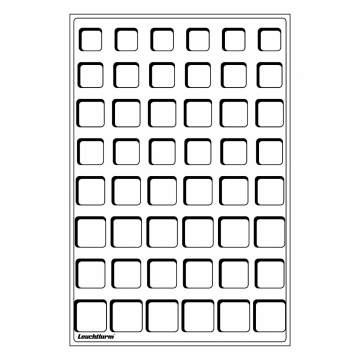 Leuchtturm Madeni Para Tepsisi, EURO Madeni Paralar için (48 Adet Kapasite)