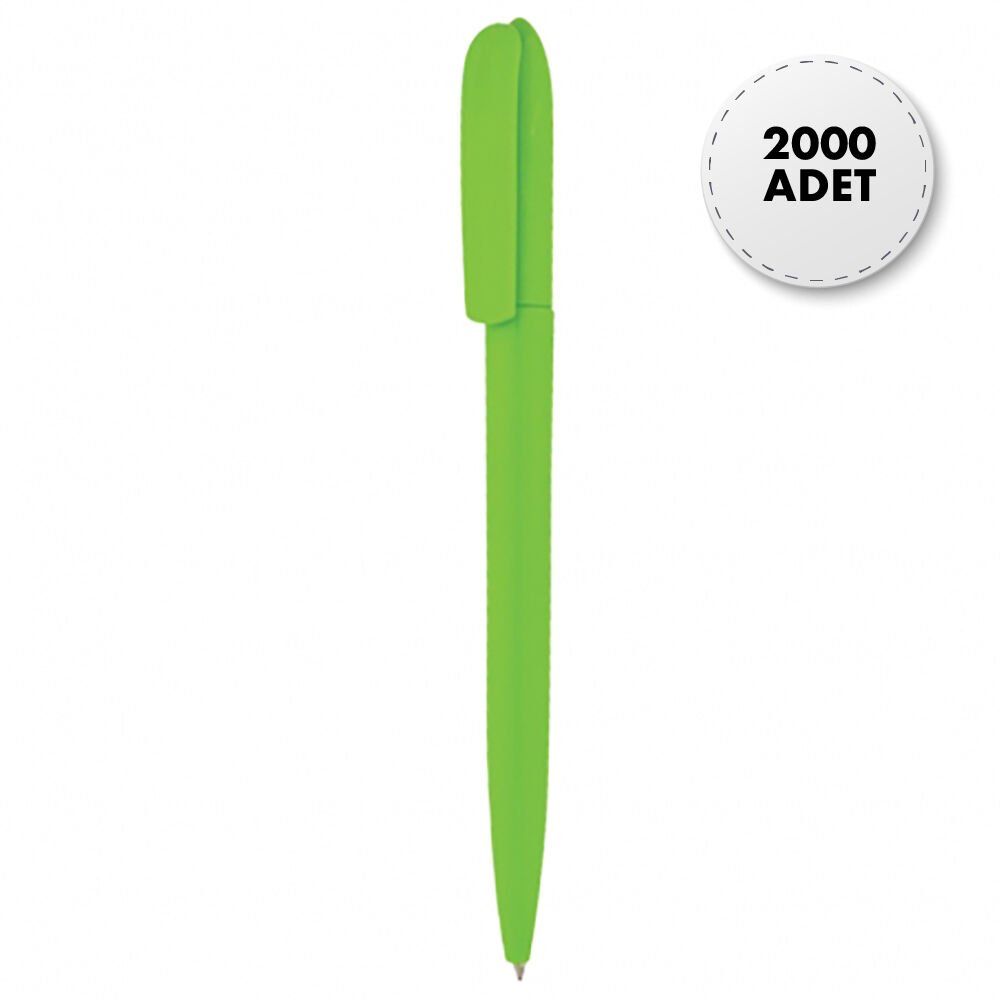 PULKO Promosyon Plastik Tükenmez Kalem, 011, Yeşil - 2000 adet
