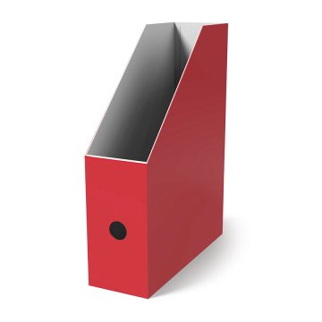MAS 8222 Rainbow Magazinlik, Karton (Boyut: 105 mm X 256 mm X 315 mm), Kırmızı