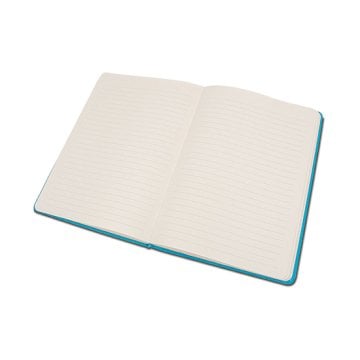 PULKO Notebook Not Defteri, (13x21cm), Termo Deri, Sert Kapak, 160 Sayfa, Krem Kağıt, Çizgili, 011, Mavi