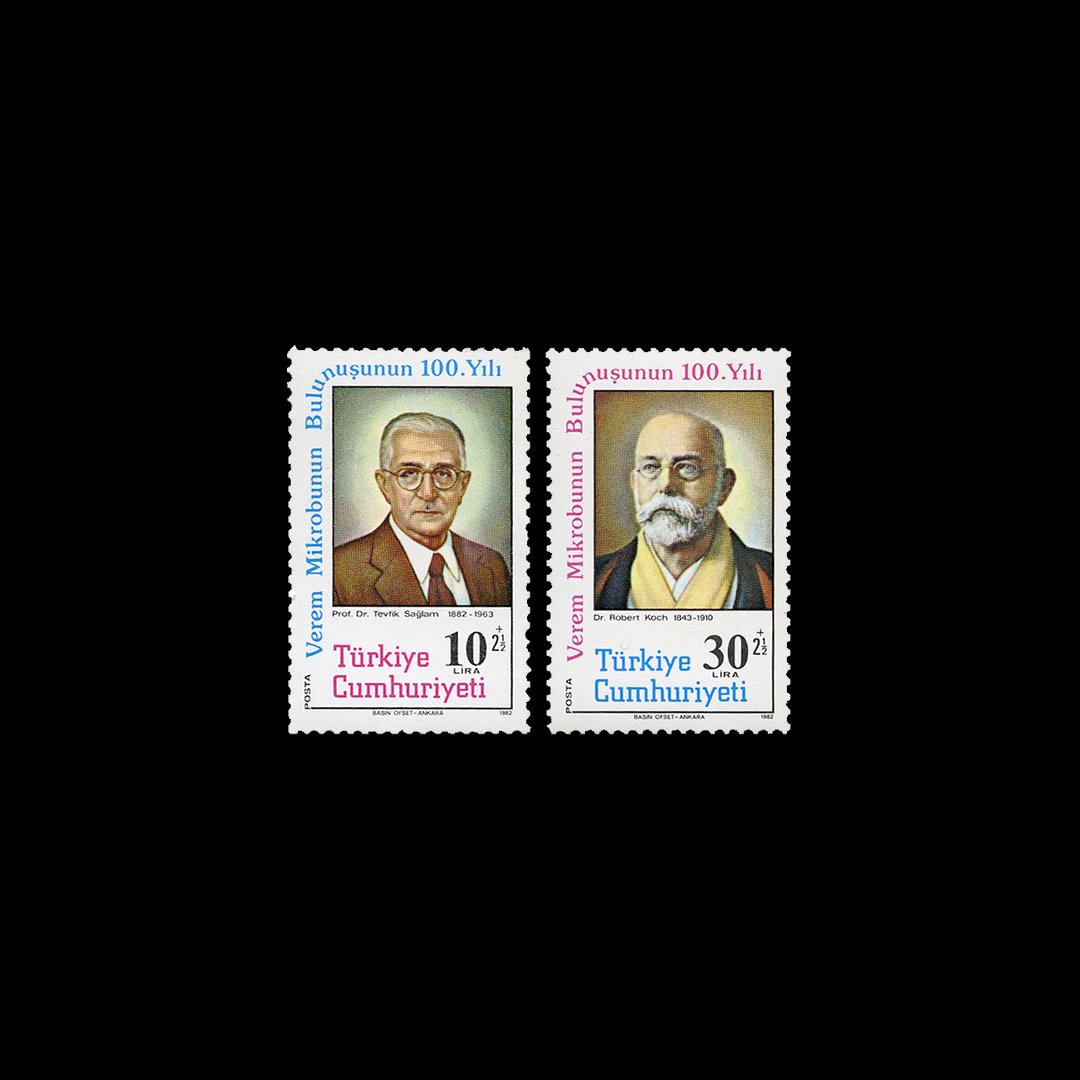 100th year of the discovery of tuberculosis microbe (24 March 1982) - Republic of Turkey Stamp Collection