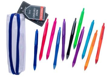 Service Berry Gel 0,7 Tie ronde, Couleurs classiques 12 Ensemble de stylo