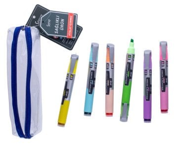 Set de 6 couleurs fluo SERVE Liquide Pastel