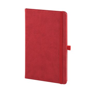 PULKO Notebook Not Defteri, (13x21cm), Termo Deri, Sert Kapak, Krem Kağıt, 160 Sayfa, Çizgili, 013, Kırmızı
