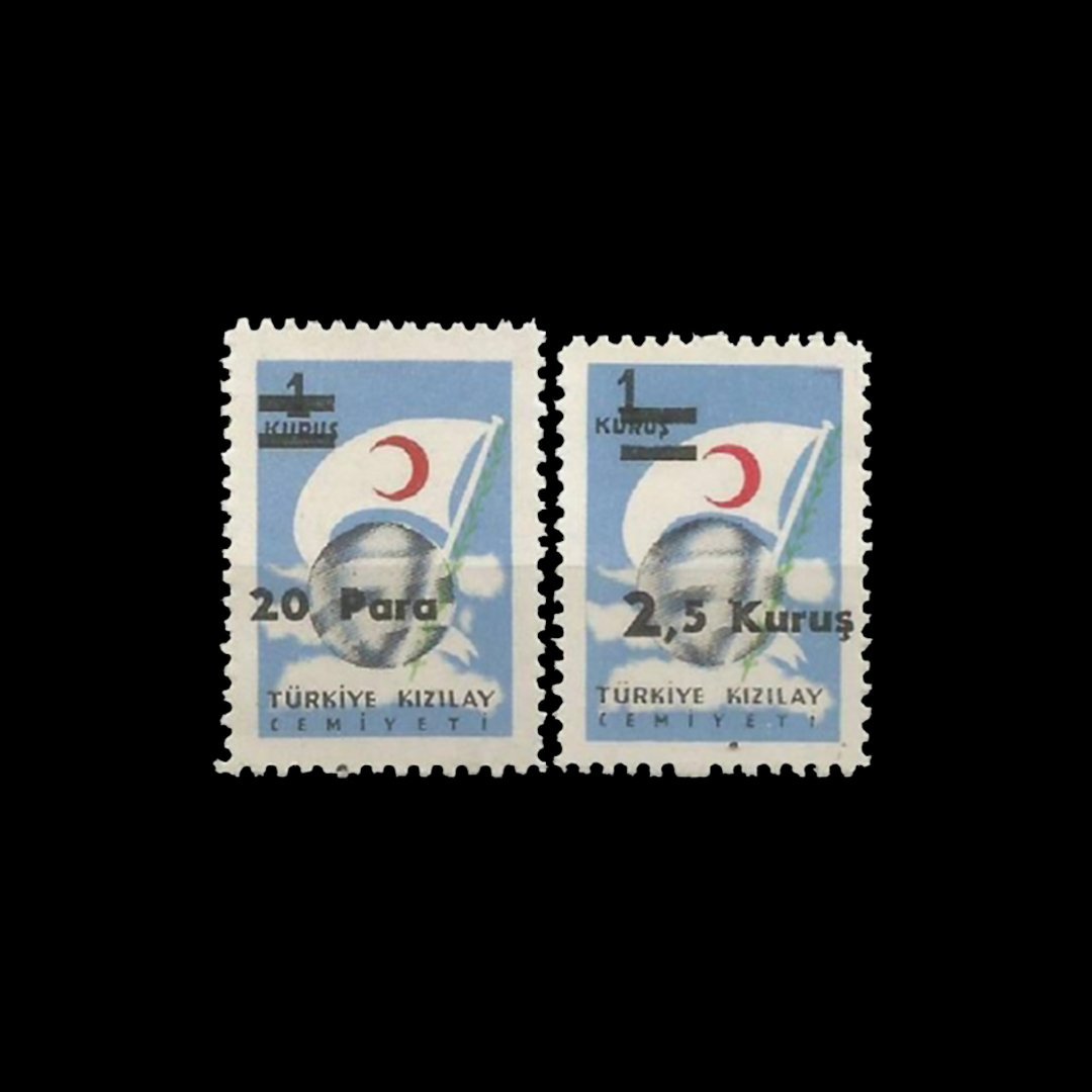 Sürşarjlı Kızılay Cemiyeti Pulları (1956) - Türkiye Cumhuriyeti Pul Koleksiyonu