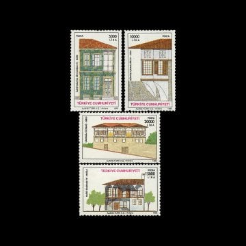 Traditional Turkish Houses (7 July 1995) - Republic of Turkey Stamp Collection