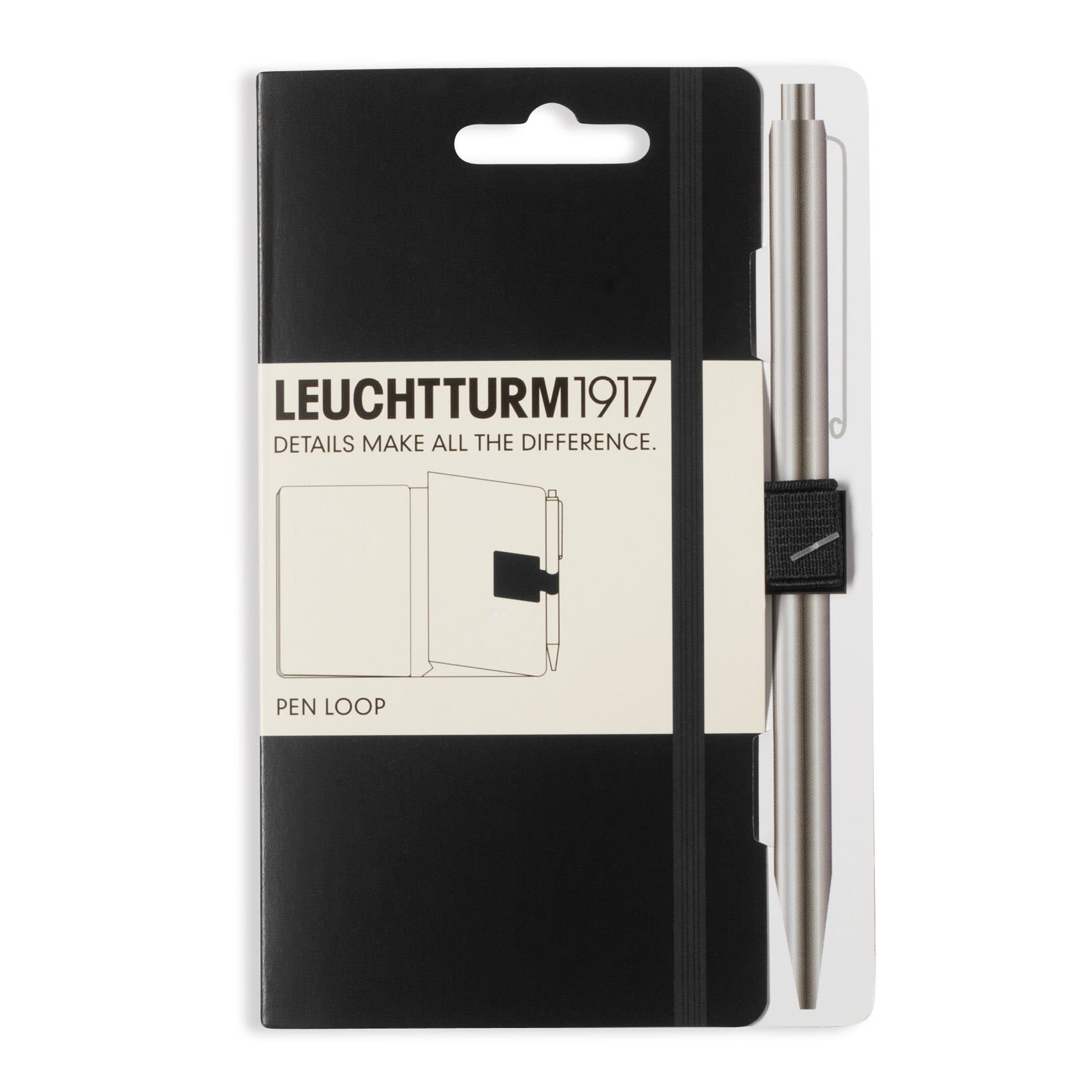 Leuchtturm1917 PEN LOOP, Kalem Tutacağı, Siyah