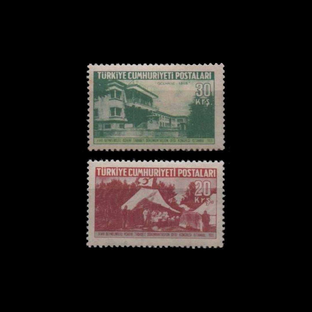 18. Uluslararası Askeri Tababet Kongresi (28 Ağustos 1955) - Türkiye Cumhuriyeti Pul Koleksiyonu