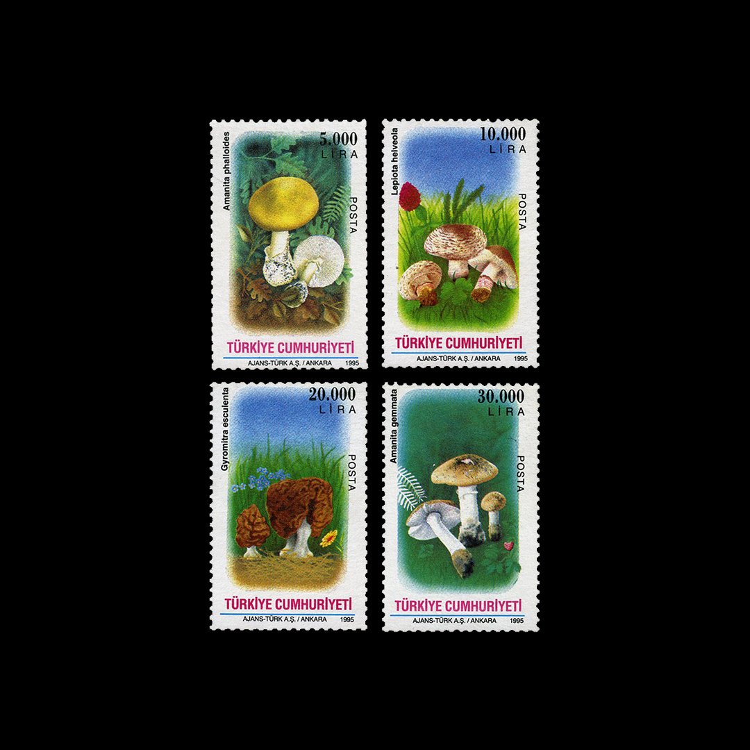 Champignons (16 novembre 1995) - Collection de timbres de la République de Turquie