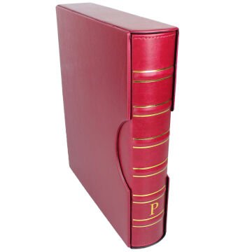 PULKO HistorY 1970 BIGGA Klasik, Kasetli Klasör (295x335x70mm) (Pul, Madeni Para, Kağıt Para, Zarf, Efemera Koleksiyonlarınız için idealdir), Bordo