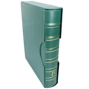 PULKO HistorY 1970 BIGGA Klasik, Kasetli Klasör (295x335x70mm) (Pul, Madeni Para, Kağıt Para, Zarf, Efemera Koleksiyonlarınız için idealdir), Koyu Yeşil