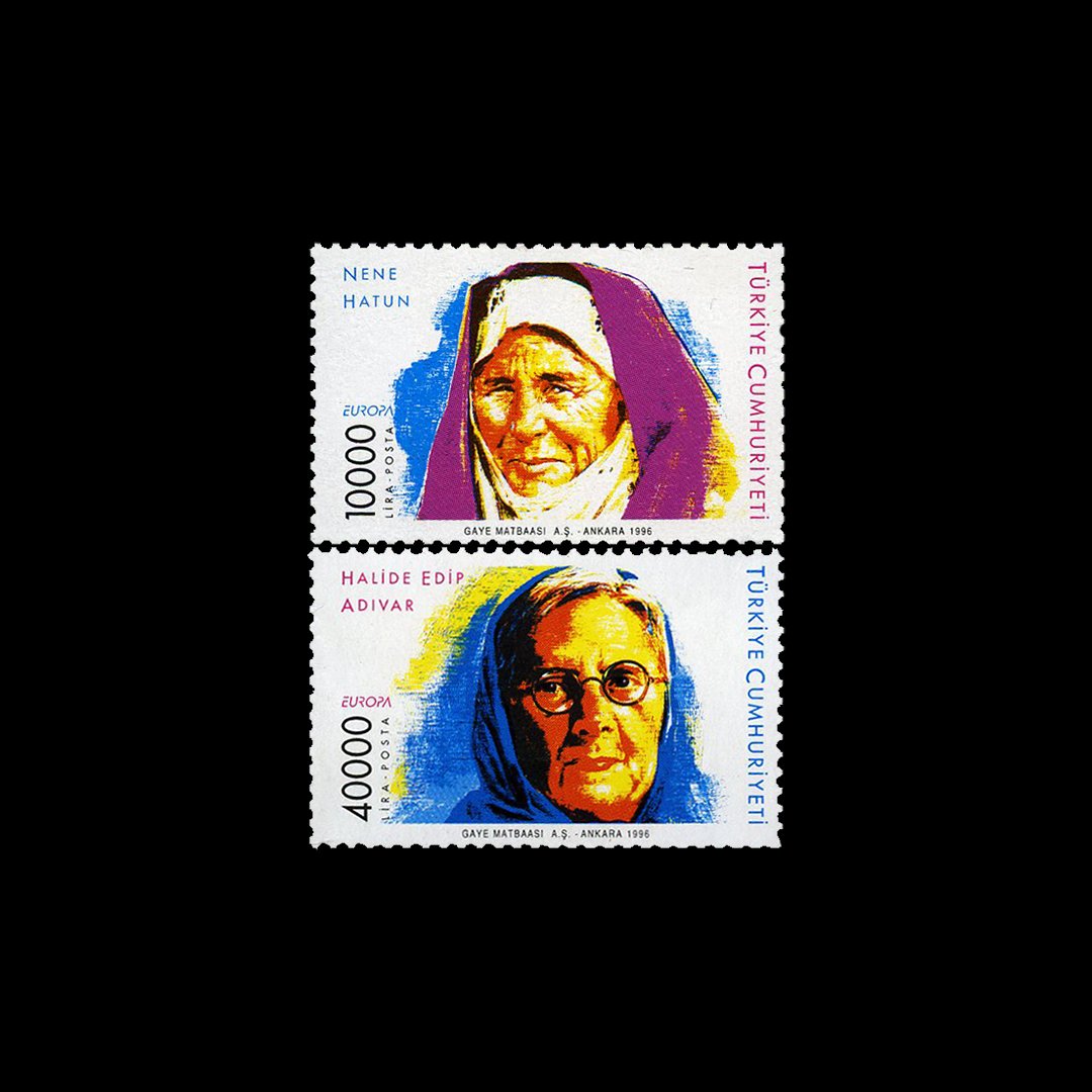 Europa -Jept (berühmte Frauen) (5. Mai 1996) - Die Republik Turkey Briefmarke Sammlung