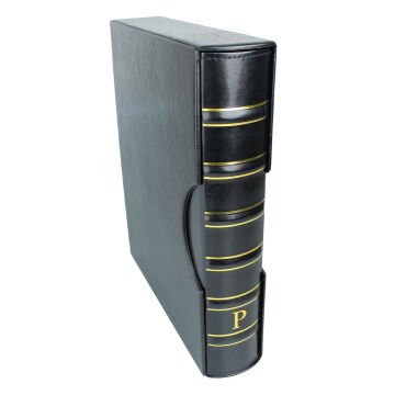 PULKO HistorY 1970 BIGGA Klasik, Kasetli Klasör (295x335x70mm) (Pul, Madeni Para, Kağıt Para, Zarf, Efemera Koleksiyonlarınız için idealdir), Siyah