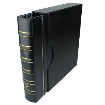 PULKO HistorY 1970 BIGGA Klasik, Kasetli Klasör (295x335x70mm) (Pul, Madeni Para, Kağıt Para, Zarf, Efemera Koleksiyonlarınız için idealdir), Siyah