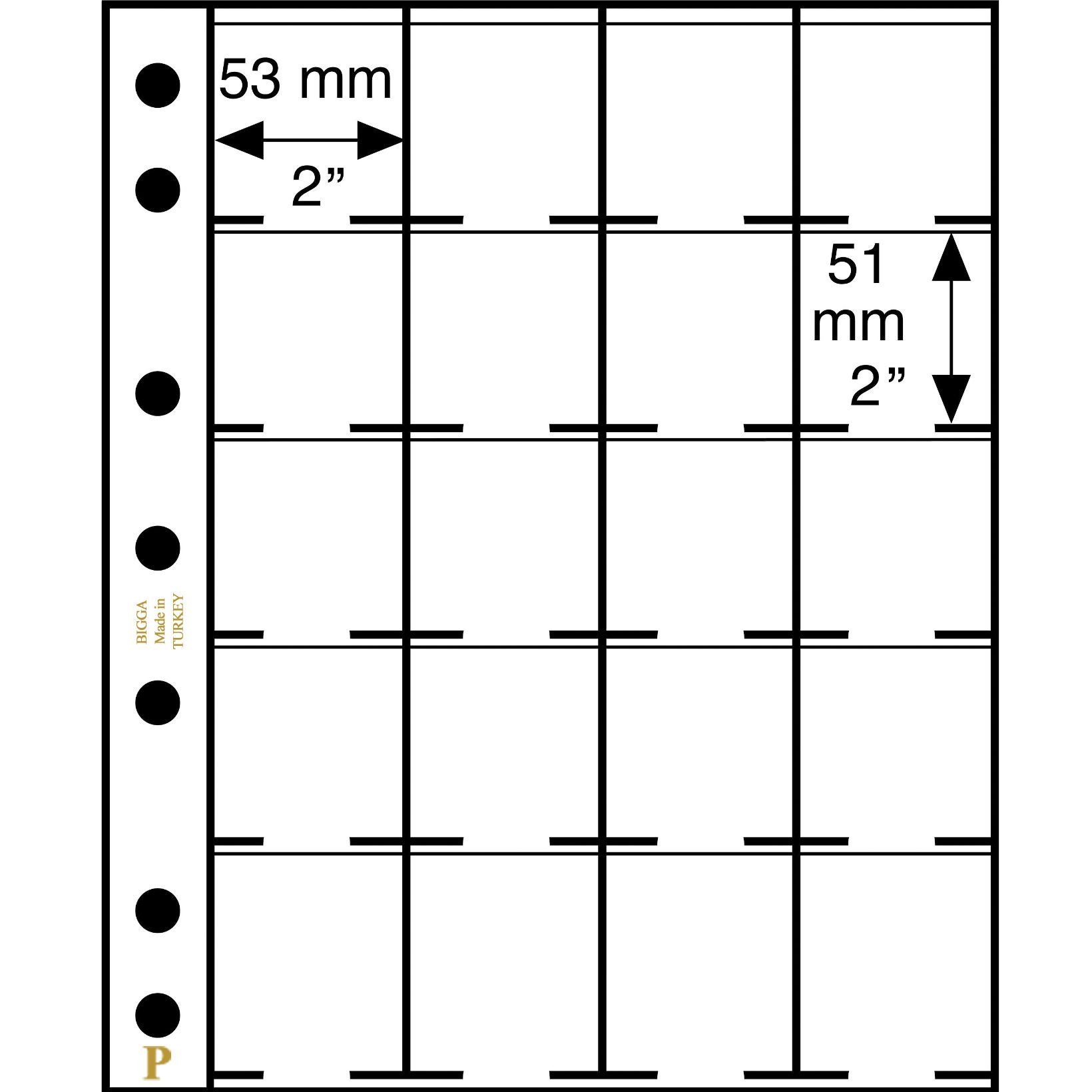 PULKO HistorY 1970 BIGGA M20K，自黏式硬币封口，(5个包装)