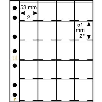 PULKO HistorY 1970 BIGGA M20K, Kendinden Yapışkanlı Madeni Para Kapamaları için, (5'lik Paket)