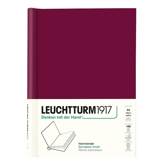 Leuchtturm1917 Esnek Sırtlı Defter Kapağı - Senaryo Defteri, Liman Kırmızısı
