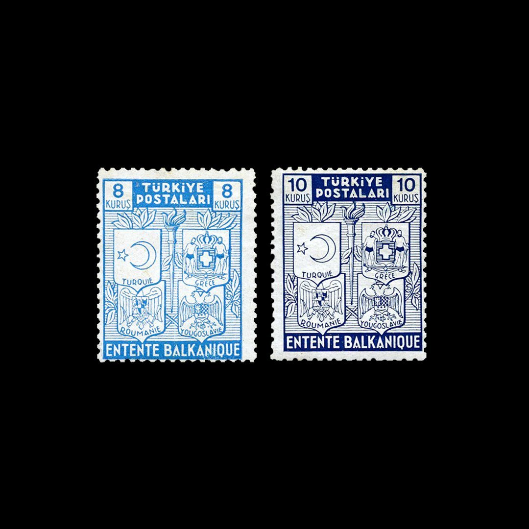 Balkan Antantı (1 Ocak 1940) - Türkiye Cumhuriyeti Pul Koleksiyonu