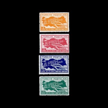 Recensement de la population (1er octobre 1940) - Collection des timbres de la République de Turquie