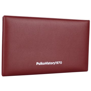 PULKO HistorY 1970 Kağıt Para Klasik Cep Albümü 20, (175x93mm), 20 Yaprak, Dıştan Dışa Albüm Boyutu (110x200mm), Bordo