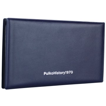 PULKO HistorY 1970 Kağıt Para Klasik Cep Albümü 20, (175x93mm), 20 Yaprak, Dıştan Dışa Albüm Boyutu (110x200mm), Lacivert