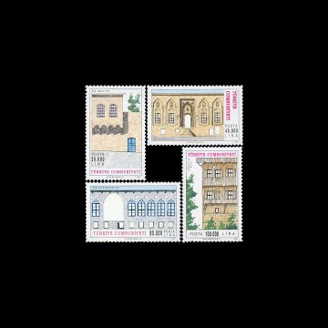 Traditionelle türkische Häuser (7. Juli 1997) - Die Republik Turkey Briefmarke Sammlung