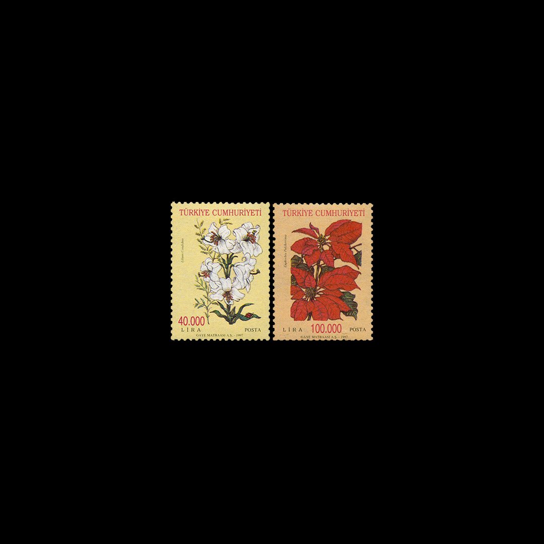 Permanent Series on Flowers (September 8, 1997) - Republic of Turkey Stamp Collection
