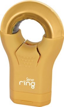 SERVE Ring Kalemtıraş + Silgi (Döner Silgi), Hardal Sarı