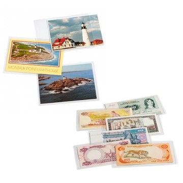 Leuchtturm Koruyucu Şeffaf Kılıf (Kağıt Para, Zarf ve Kartpostallar için),