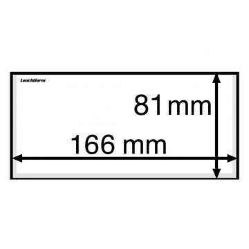 Leuchtturm Koruyucu Şeffaf Kılıf (Kağıt Para, Zarf ve Kartpostallar için), BASIC 158 (158 x 75 mm)