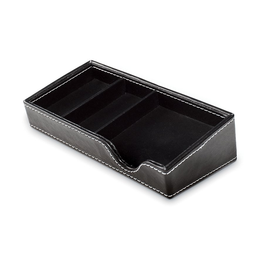 MAS 3860 Notluk Organizer, Suni Deri, Siyah
