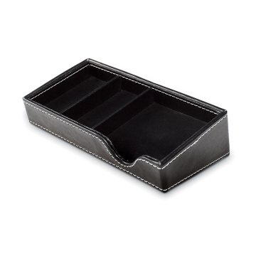 MAS 3860 Notluk Organizer, Suni Deri, Siyah