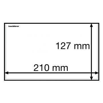 Leuchtturm Koruyucu Şeffaf Kılıf (Kağıt Para, Zarf ve Kartpostallar için), BASIC 204 ( 204 x 123 mm)