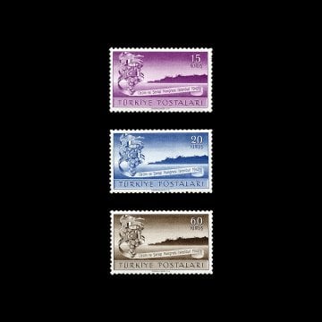 Uluslararası Üzüm ve Şarap Kongresi (22 Eylül 1947)  - Türkiye Cumhuriyeti Pul Koleksiyonu