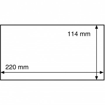 Leuchtturm Koruyucu Şeffaf Kılıf (Kağıt Para, Zarf ve Kartpostallar için), HP 40 (220 x 114 mm)