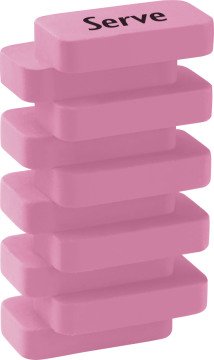 SERVE Steps Silgi, Şeker Pembe