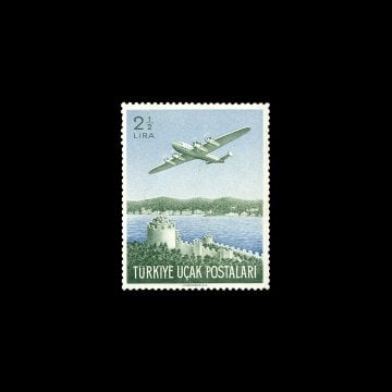 Uçak Pulu 2.5 Lira (19 Mayıs 1950) - Türkiye Cumhuriyeti Pul Koleksiyonu