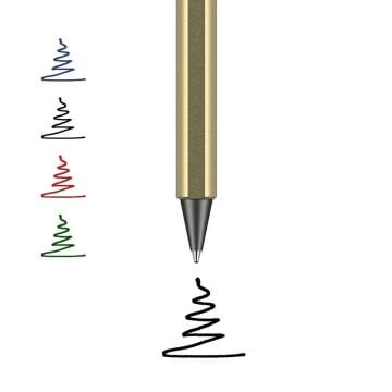 Stilform FLOW Rollerball Kalem, Pirinç - Fırçalanmış Pirinç