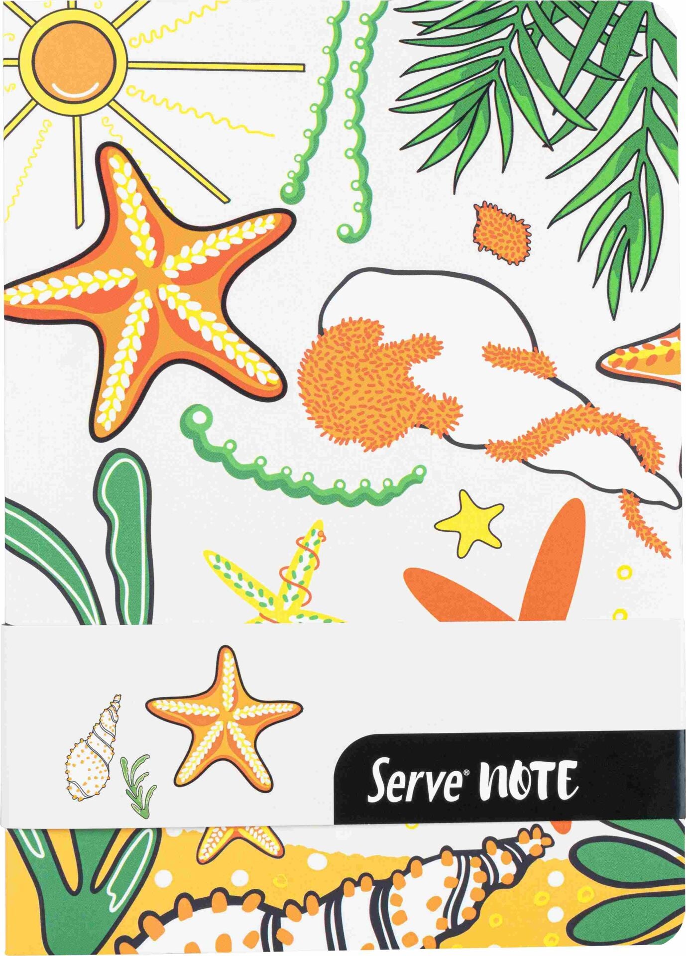SERVE Note Defteri 15 X 21 Çizgili Desenli, Hardal Sarı