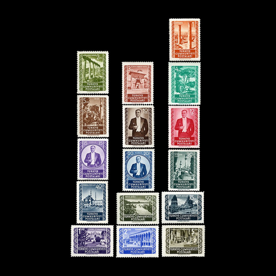Viyana Baskısı Posta Pulları (15 Mart 1952) - Türkiye Cumhuriyeti Pul Koleksiyonu