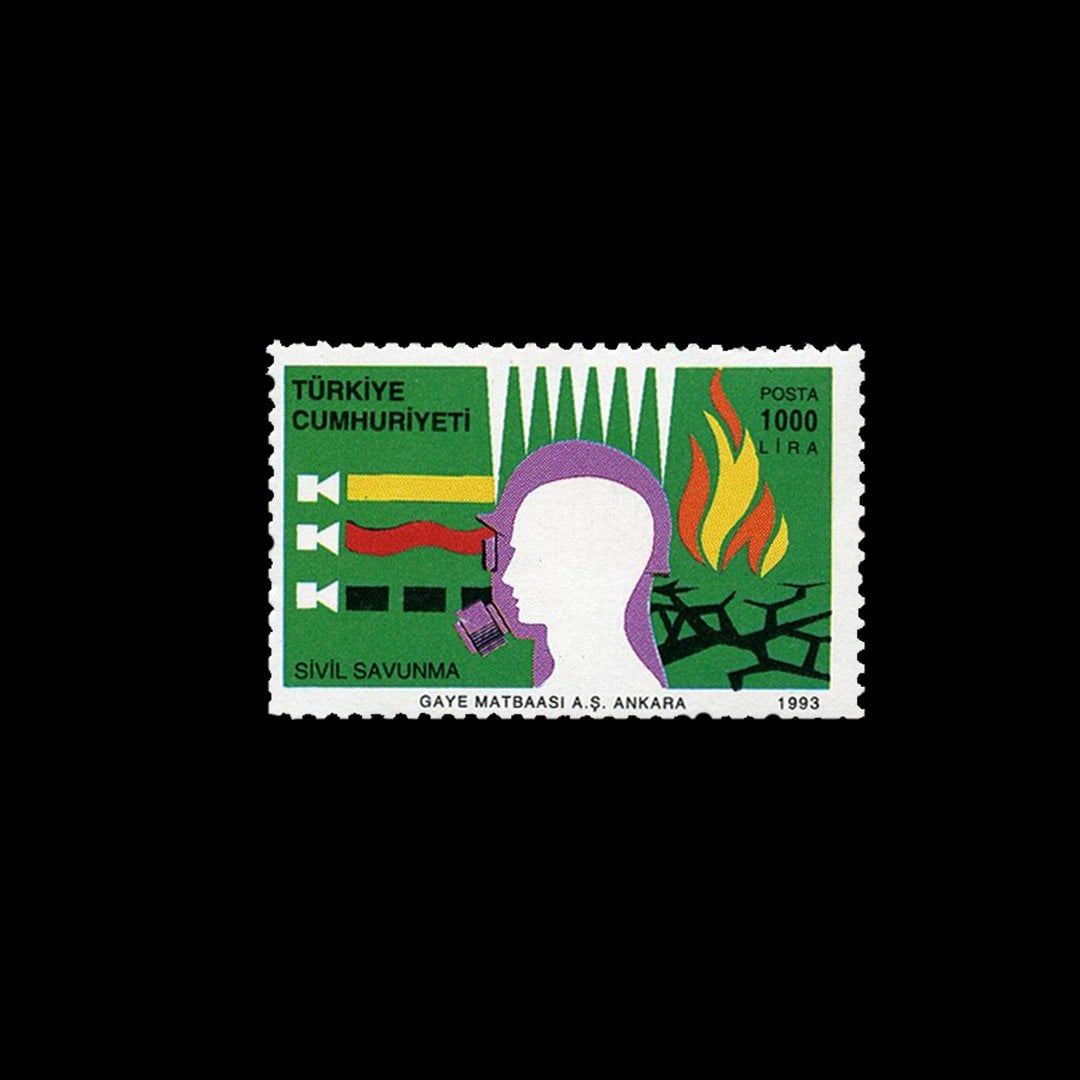 Défense civile (25 novembre 1993) - République de Türkiye Timbre Collection