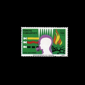 Sivil Savunma (25 Kasım 1993) - Türkiye Cumhuriyeti Pul Koleksiyonu