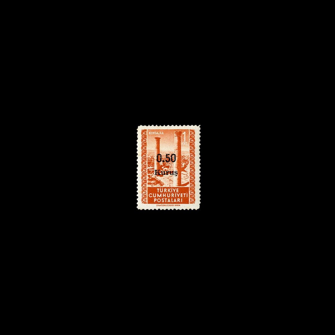 0.50库鲁斯邮票（1952年6月1日） - 土耳其共和国邮票收藏