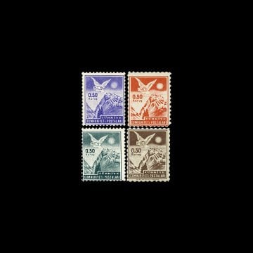 0.50 Kuruşluk Posta Pulları - Matbua Postası (1 Eylül 1952) - Türkiye Cumhuriyeti Pul Koleksiyonu