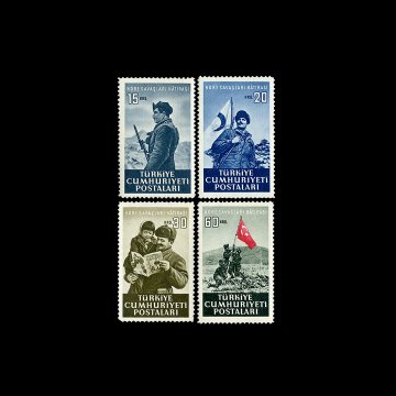 Kore Savaşları (25 Eylül 1952) - Türkiye Cumhuriyeti Pul Koleksiyonu