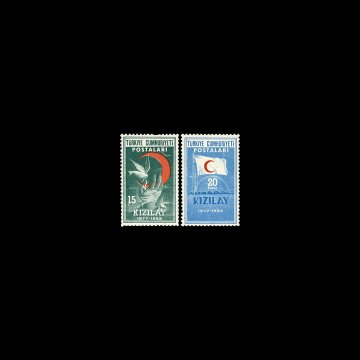 Türk Kızılayı'nın 75. Yılı (29 Ekim 1952) - Türkiye Cumhuriyeti Pul Koleksiyonu