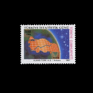 Türkiye İstatistik Günü Konulu Sürekli Seri (9 Mayıs1991) - Türkiye Cumhuriyeti Pul Koleksiyonu