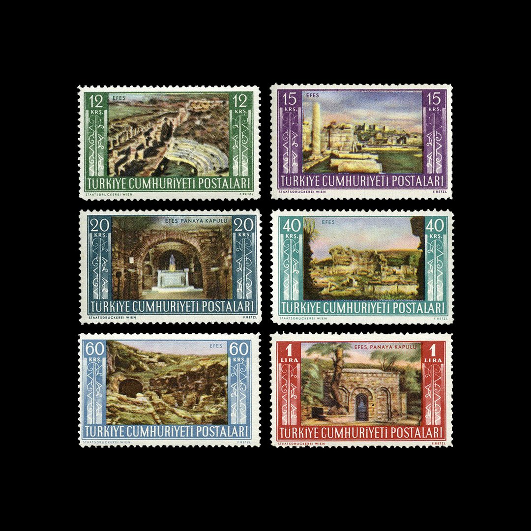 Efes Touristique (16 août 1953) - Collection de Timbres de la République de Turquie