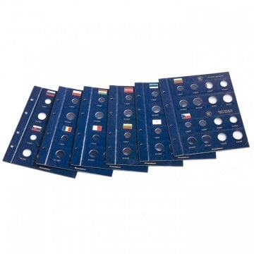 Leuchtturm VISTA EURO Madeni Para Albümü 1 (Kasetli ve İçi VISTA Yaprak ile Dolu)
